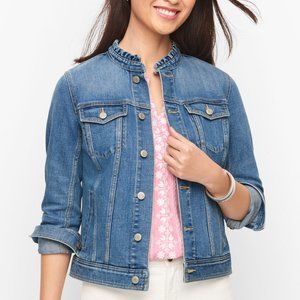 Talbots Feminine Collar Jean Jacket - Johanna Wash - 1X Petite